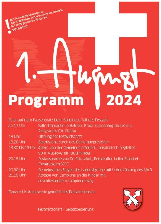 Der 1. August in Bottmingen
