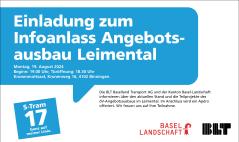 Infoanlass der BLT zum Angebotsausbau Leimental