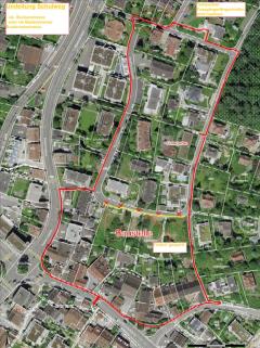 Temporäre Schulwegumleitung in der Ruchholzstrasse
