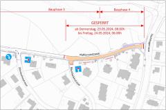 Sperrung der Pfaffenrainstrasse am 23. Mai