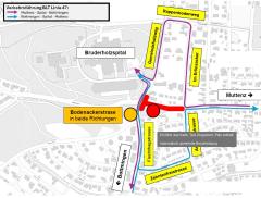 Umleitung der Linie 47