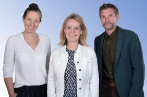 Das neue Schulleitungsteam, von links nach rechts: Colette Knecht, Stefanie Philipp, Oliver Viani