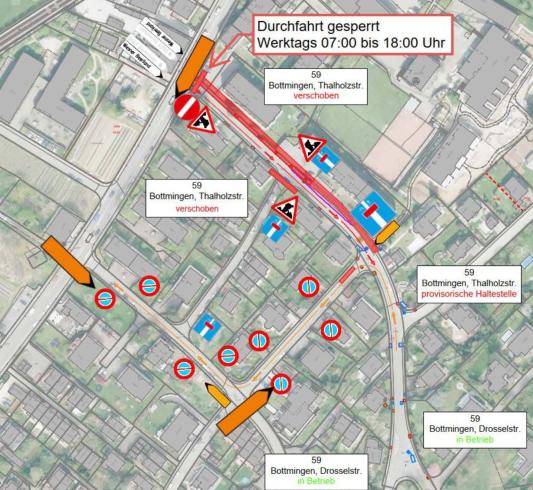 Umleitung Talholzstrasse