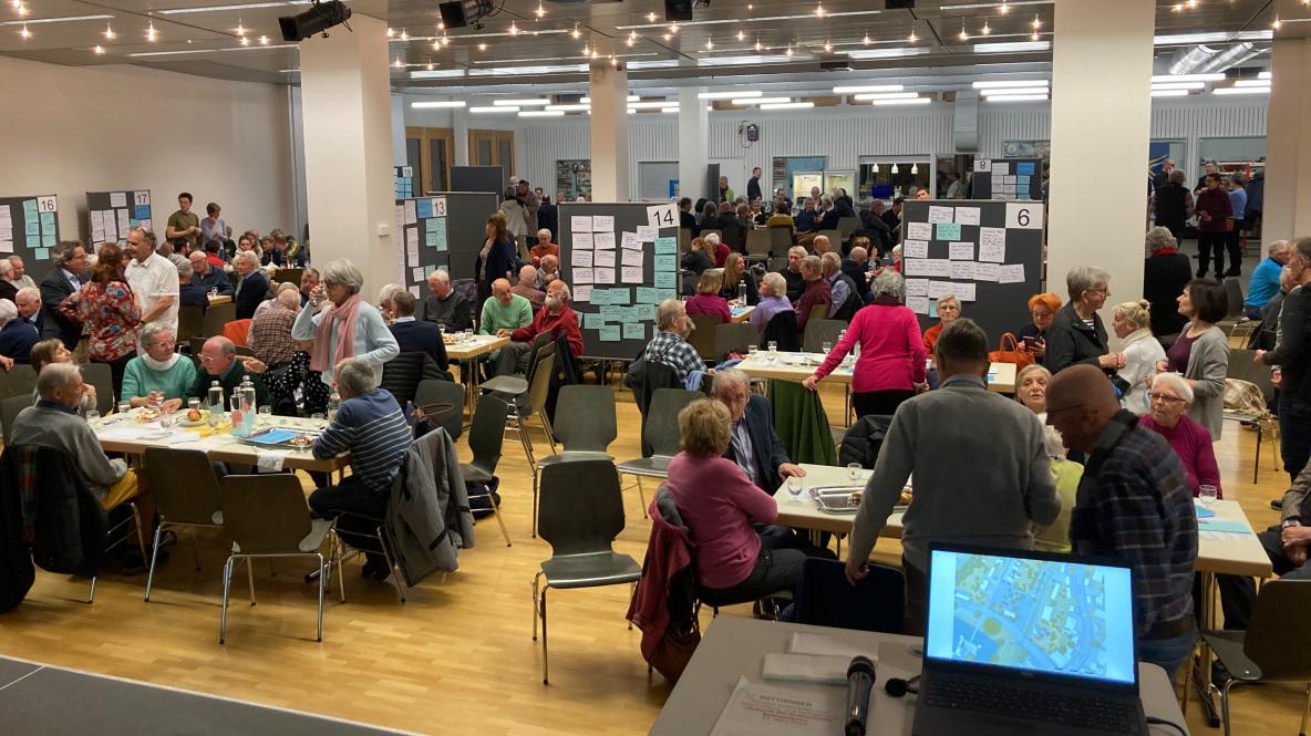 Die moderierten Diskussionsrunden.